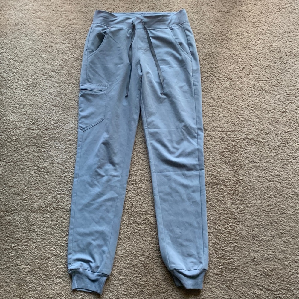 Figs Dusty Blue Zamora Joggers small tall